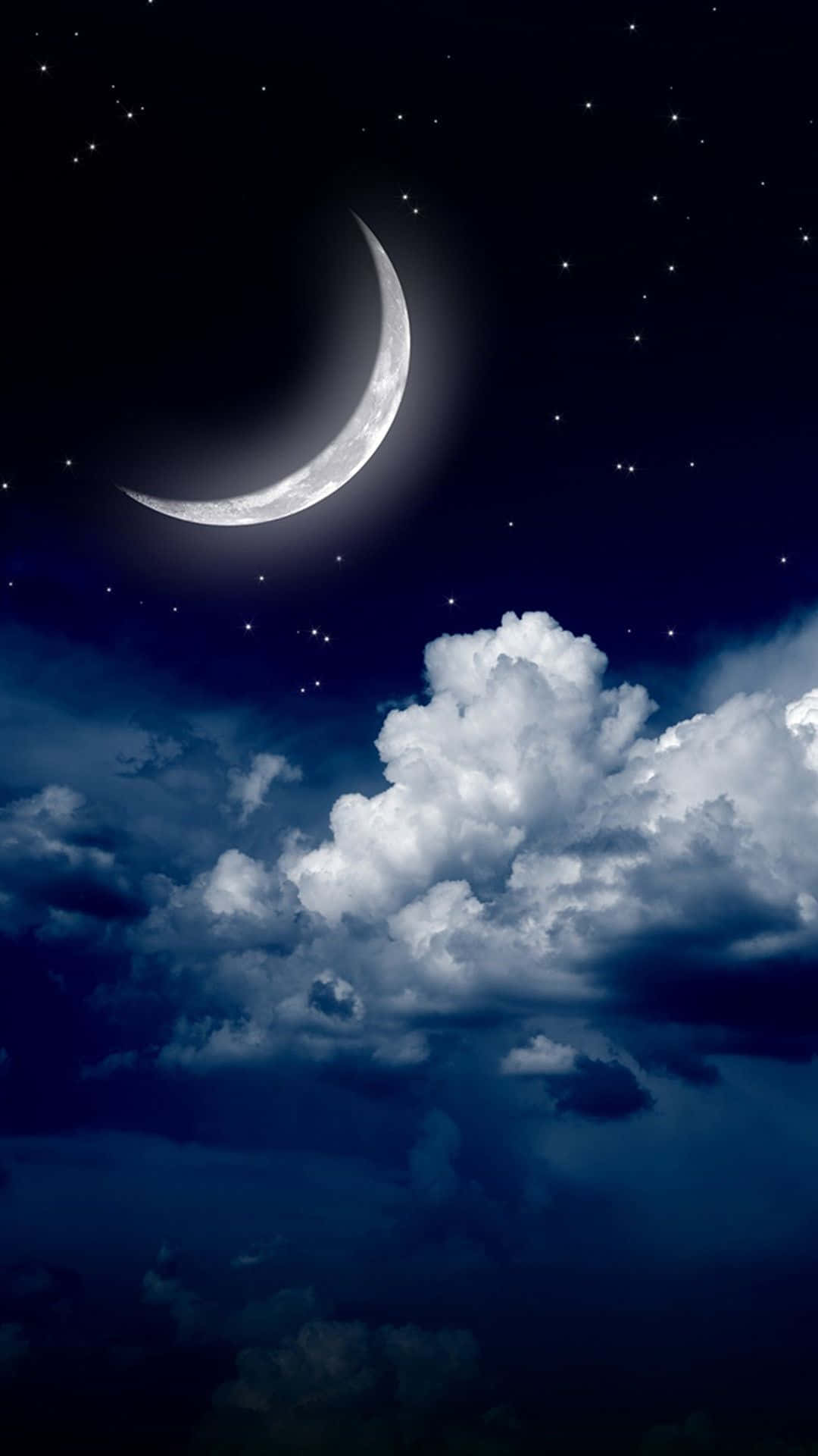 Galaxy S5 新月夜空 壁纸