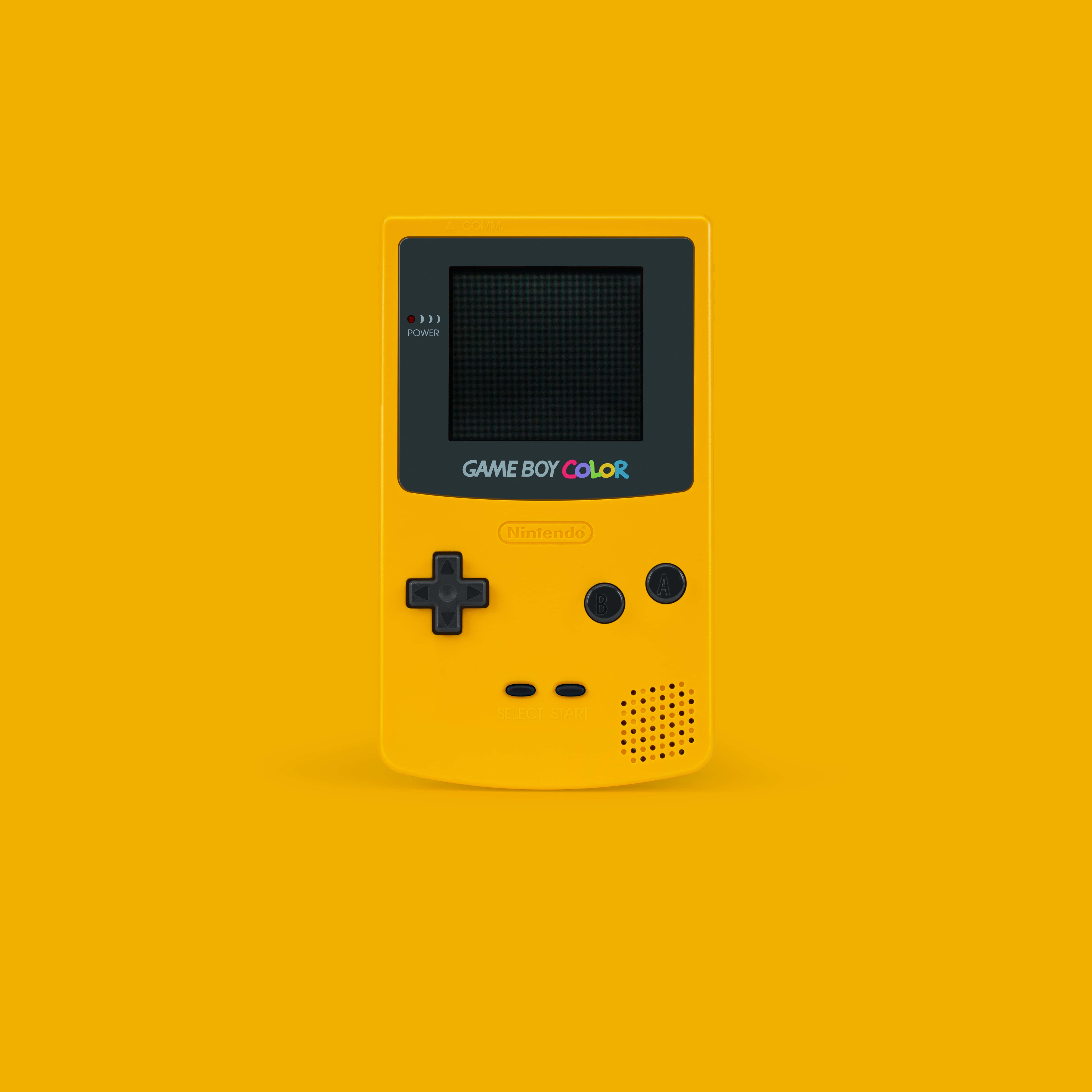 黄色任天堂Game Boy Color背景 壁纸