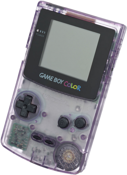 透明紫色Game Boy Color游戏机 壁纸