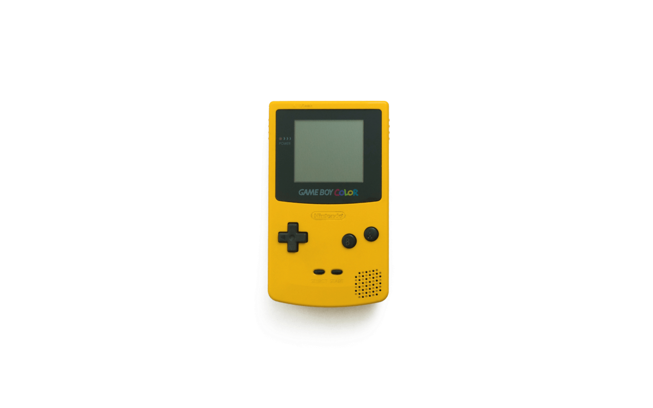 黄色Game Boy Color掌机 壁纸