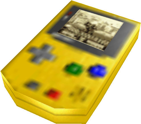 黄色经典Gameboy模糊背景 壁纸