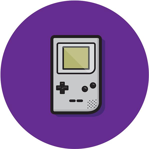 经典Gameboy矢量插图 壁纸