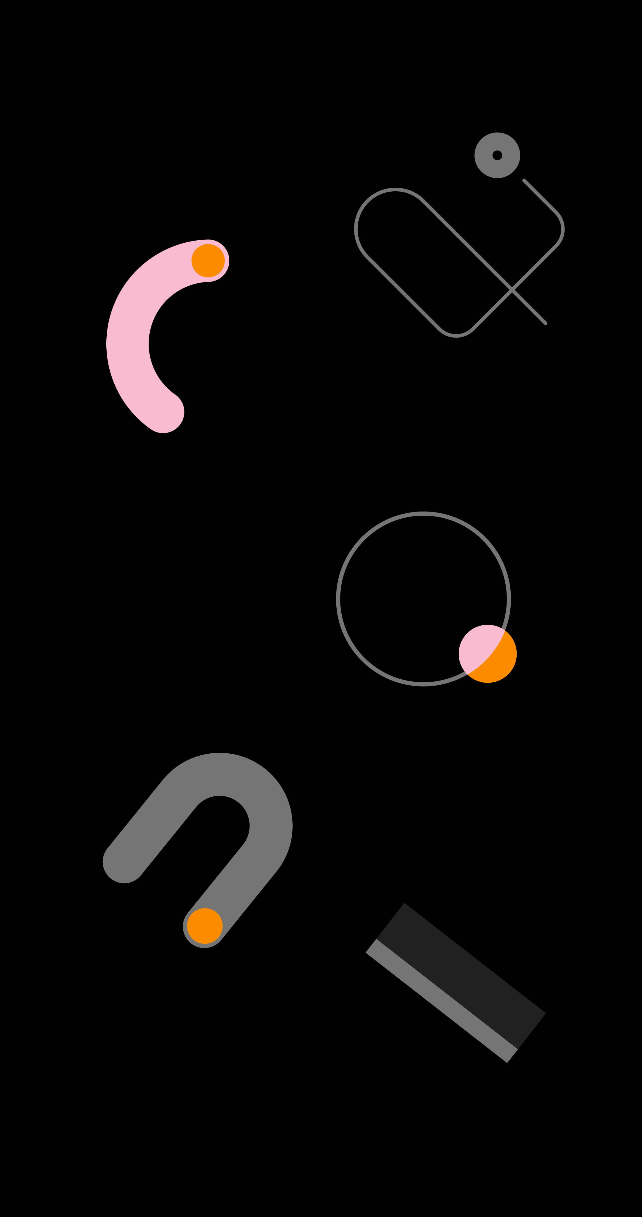 黑色图形Google Pixel 4背景 壁纸