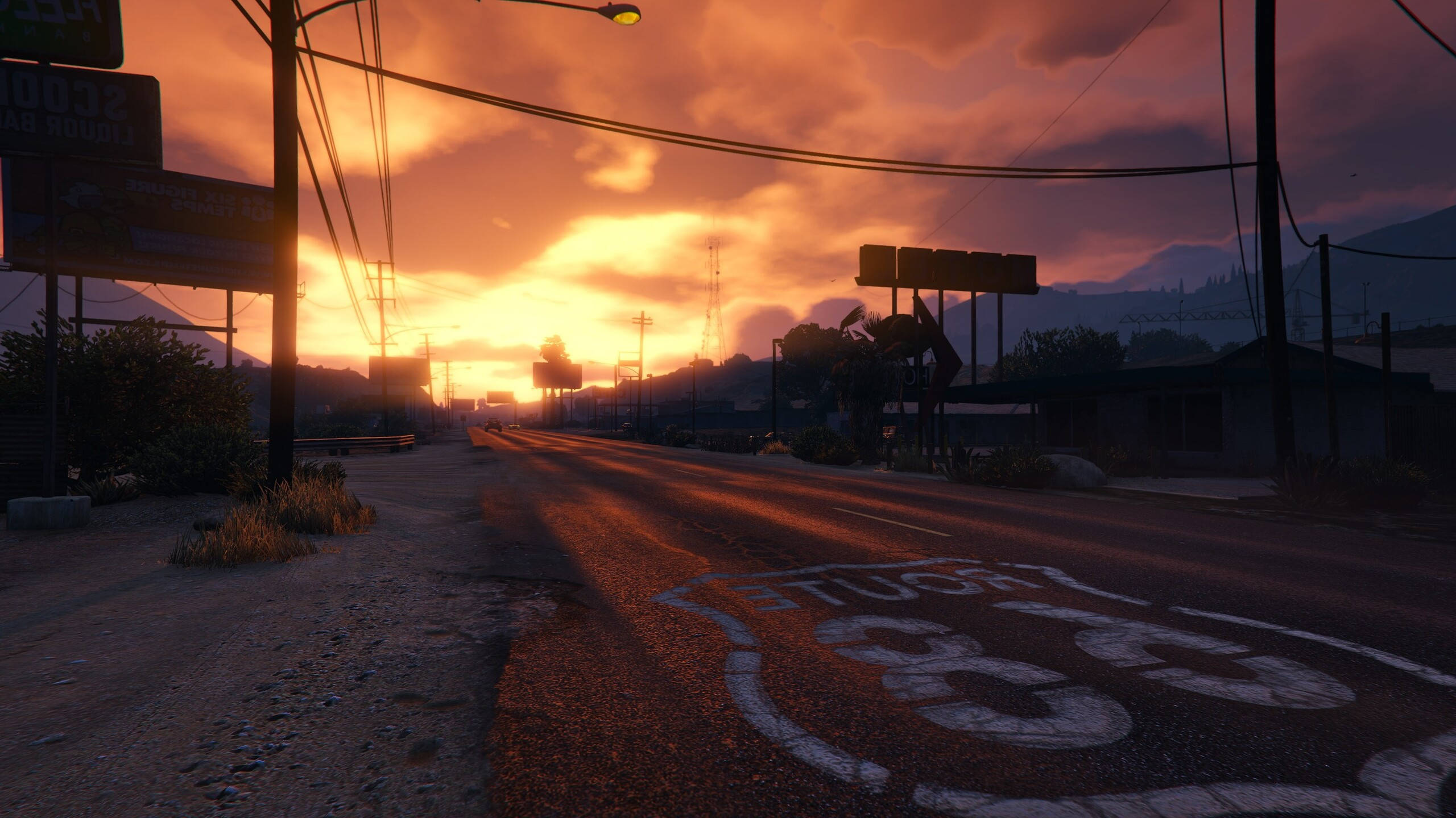 GTA 5 2560x1440 68号公路 壁纸