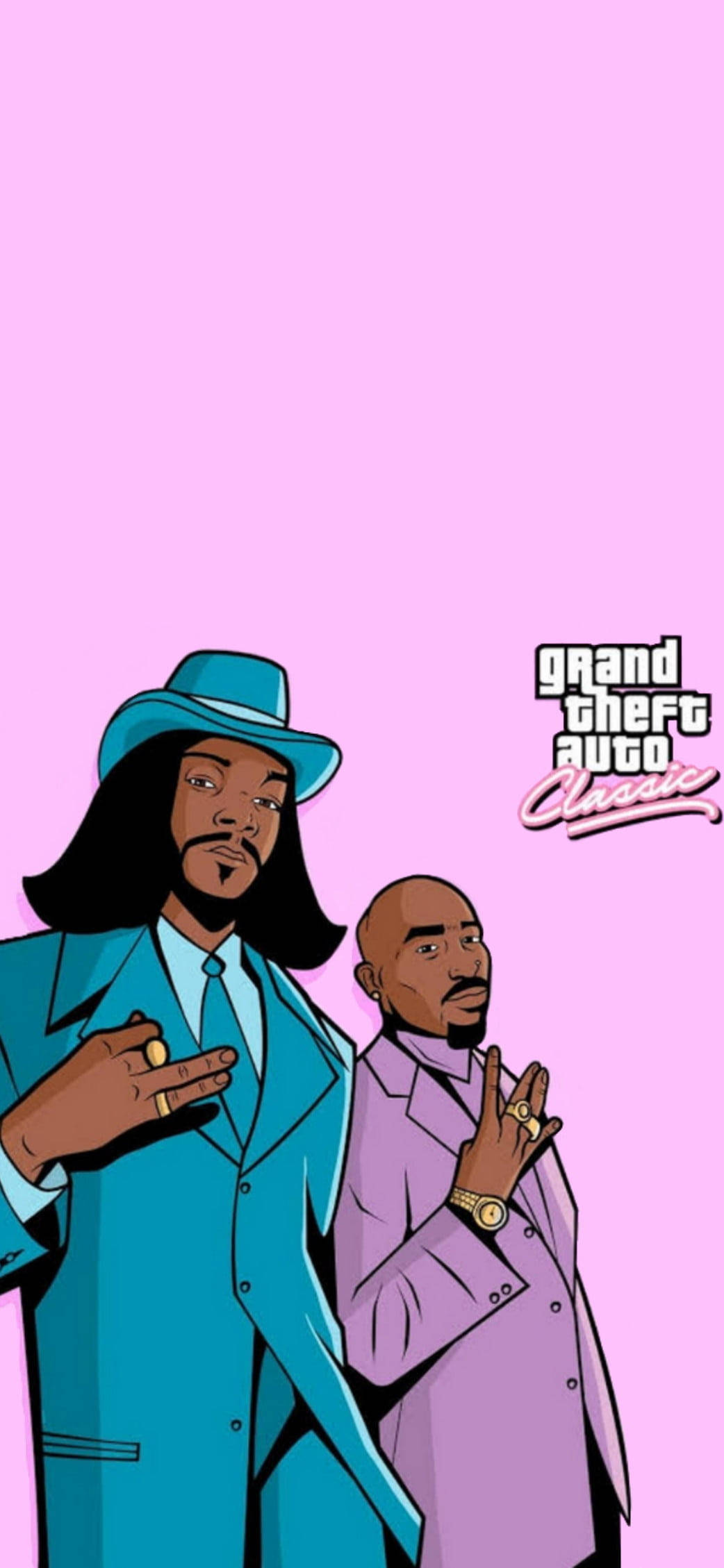 GTA 史努比狗狗与图帕克 壁纸