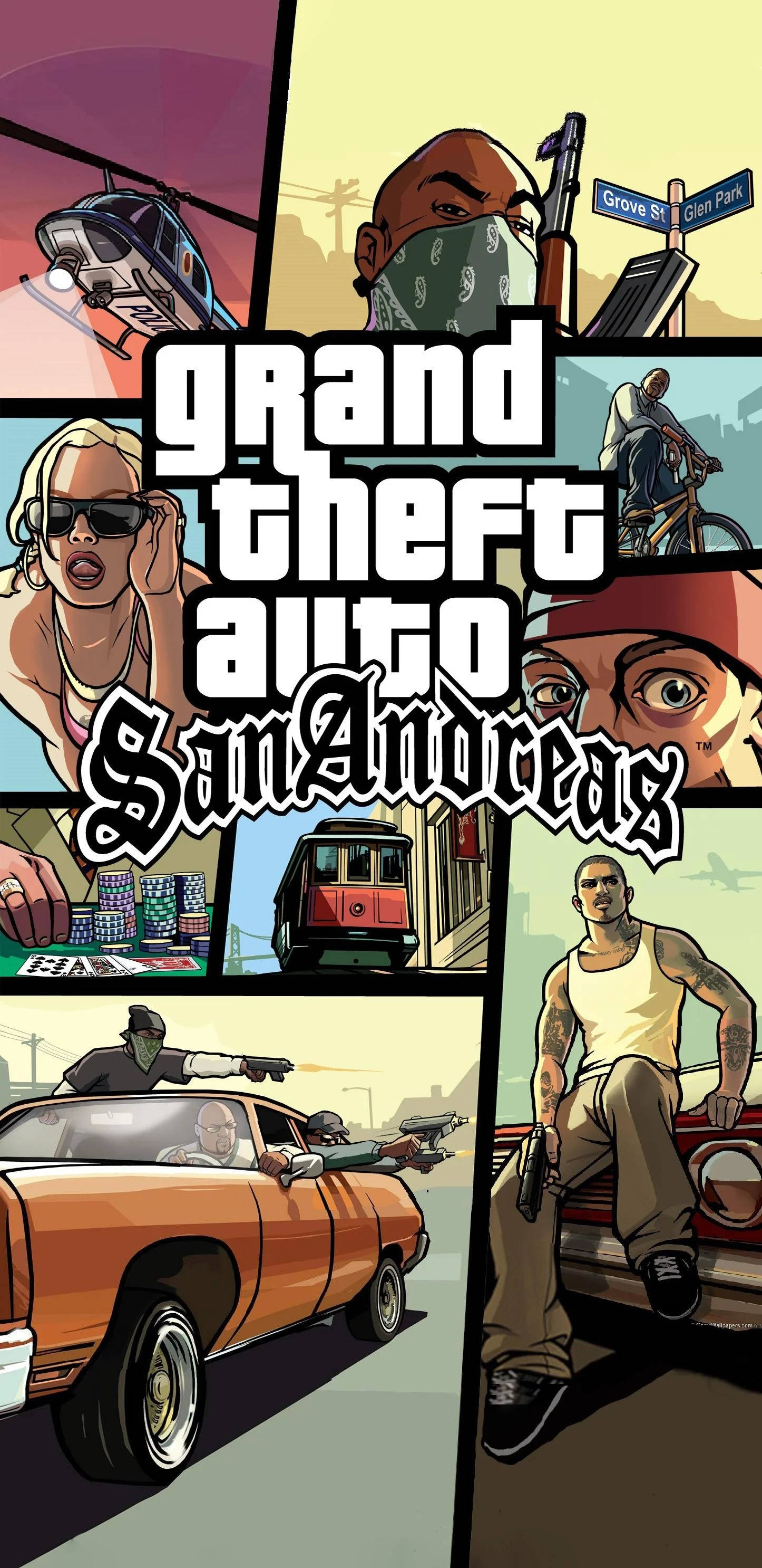 GTA iPhone 圣安地列斯拼贴 壁纸