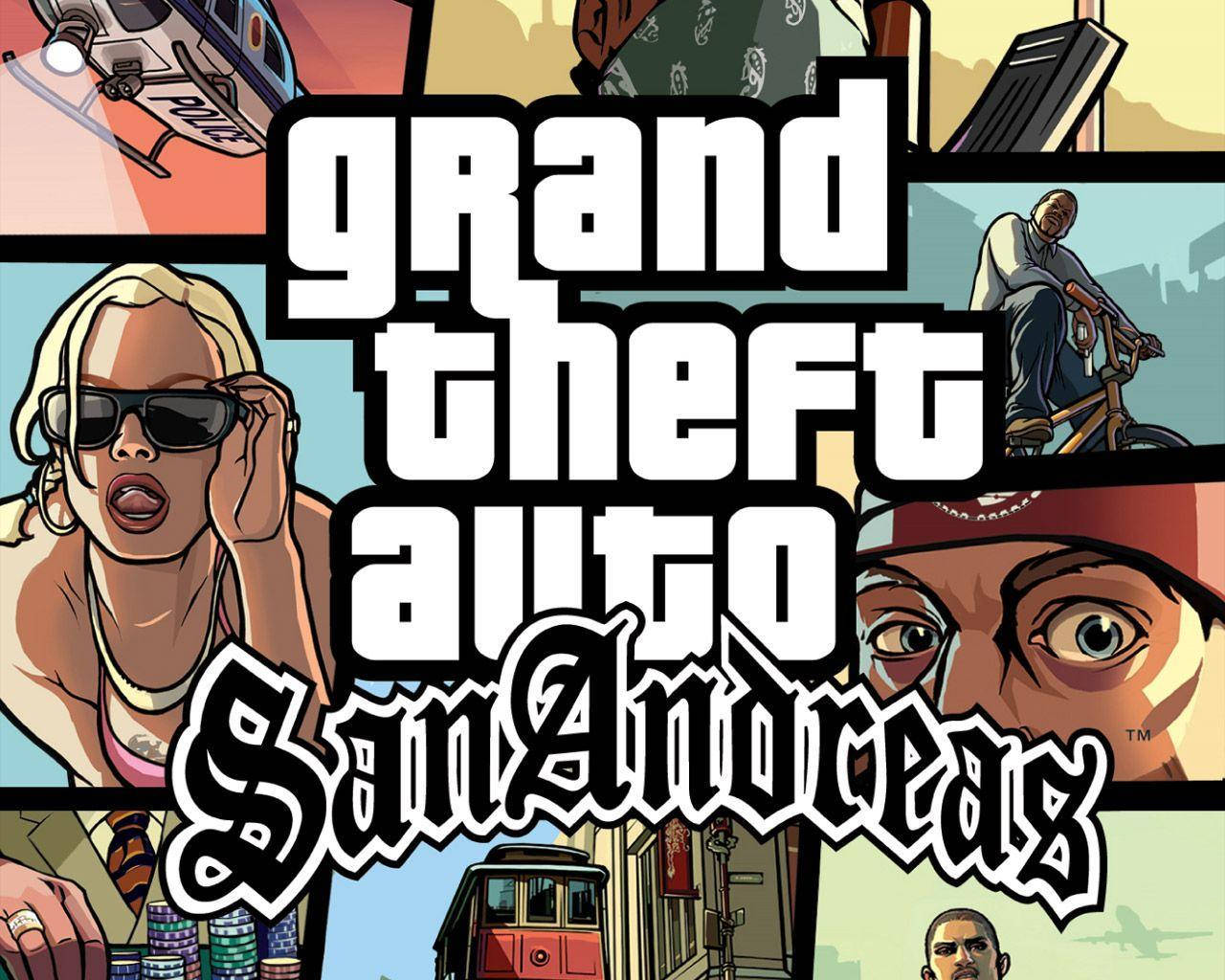 GTA圣安地列斯经典标题画面 壁纸
