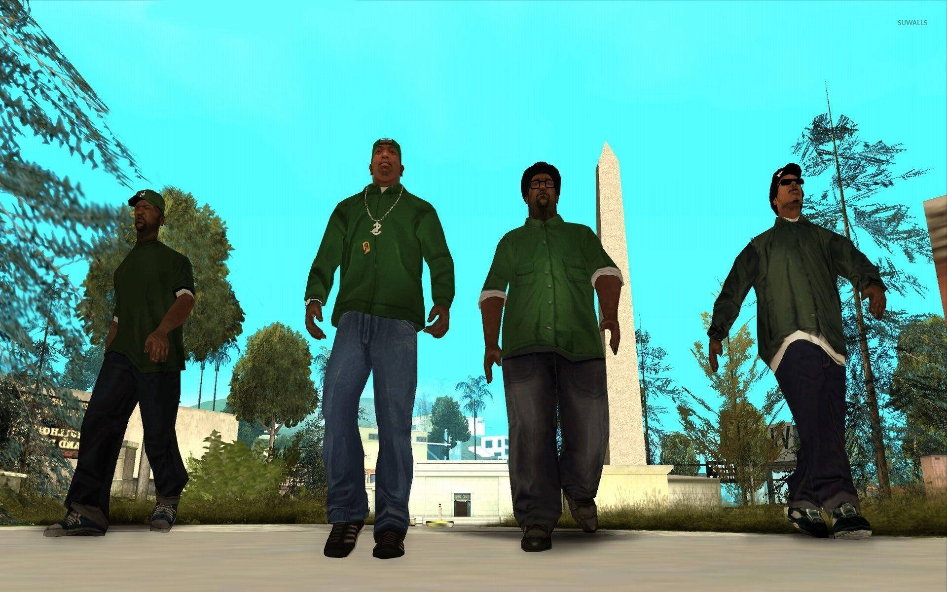 GTA SA 4K 格罗夫街帮派 壁纸