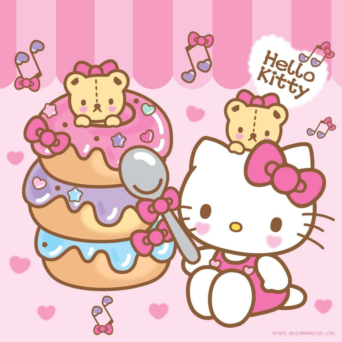 Hello Kitty甜甜圈三丽鸥头像 壁纸