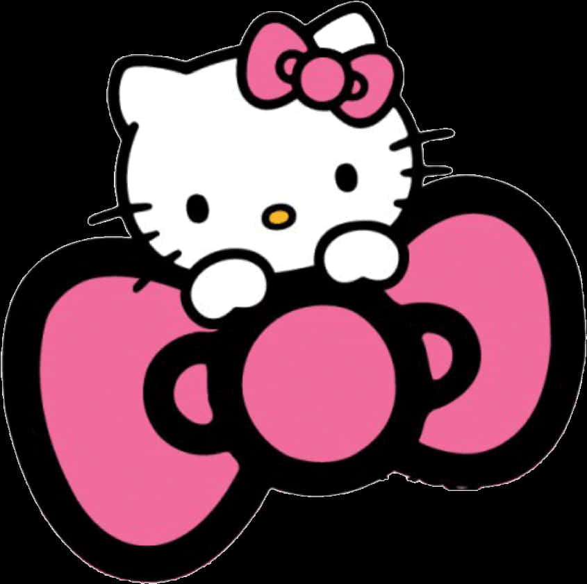 Hello Kitty 粉色蝴蝶结 壁纸