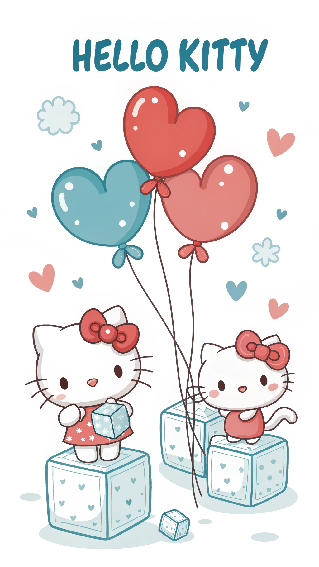 Hello Kitty的情人节惊喜 壁纸