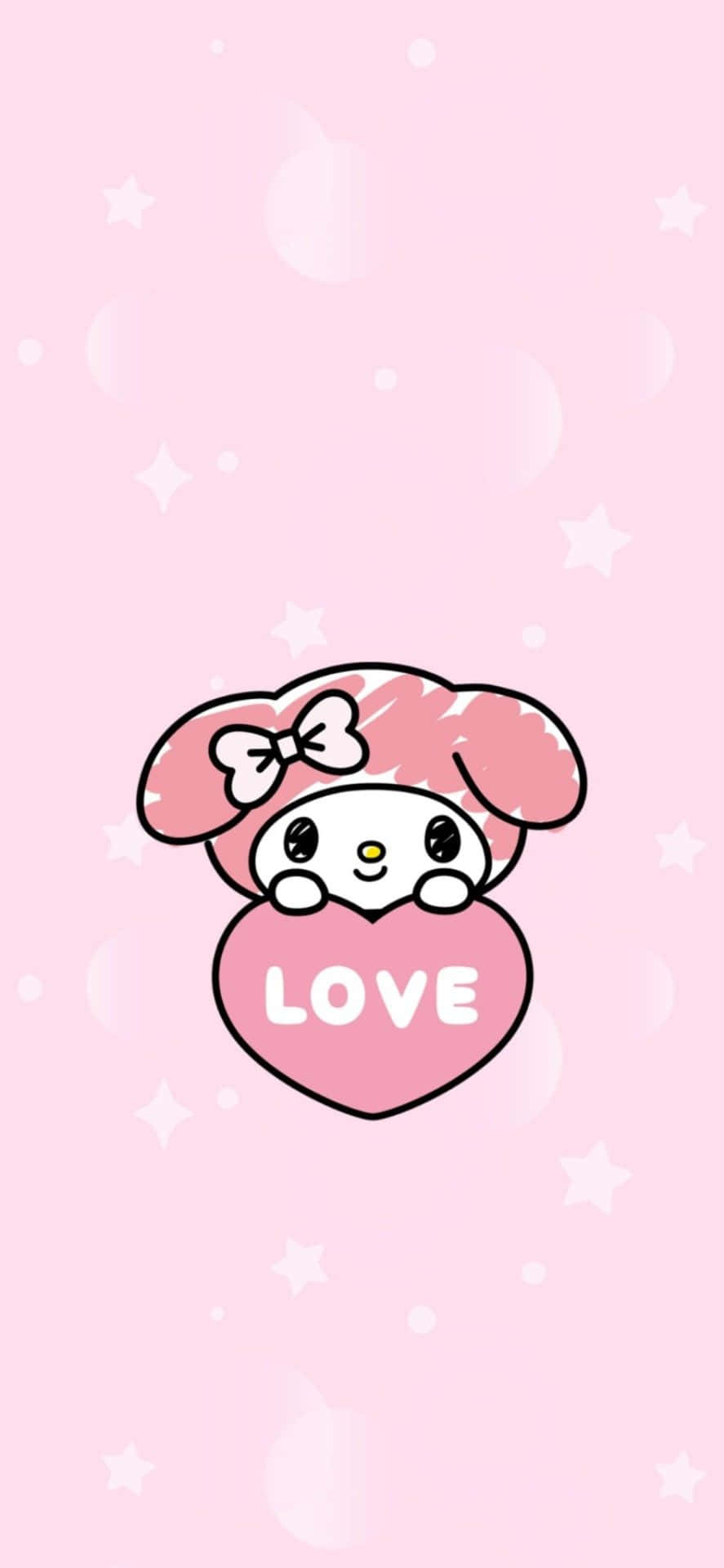 粉色背景的Hello Kitty壁纸 壁纸