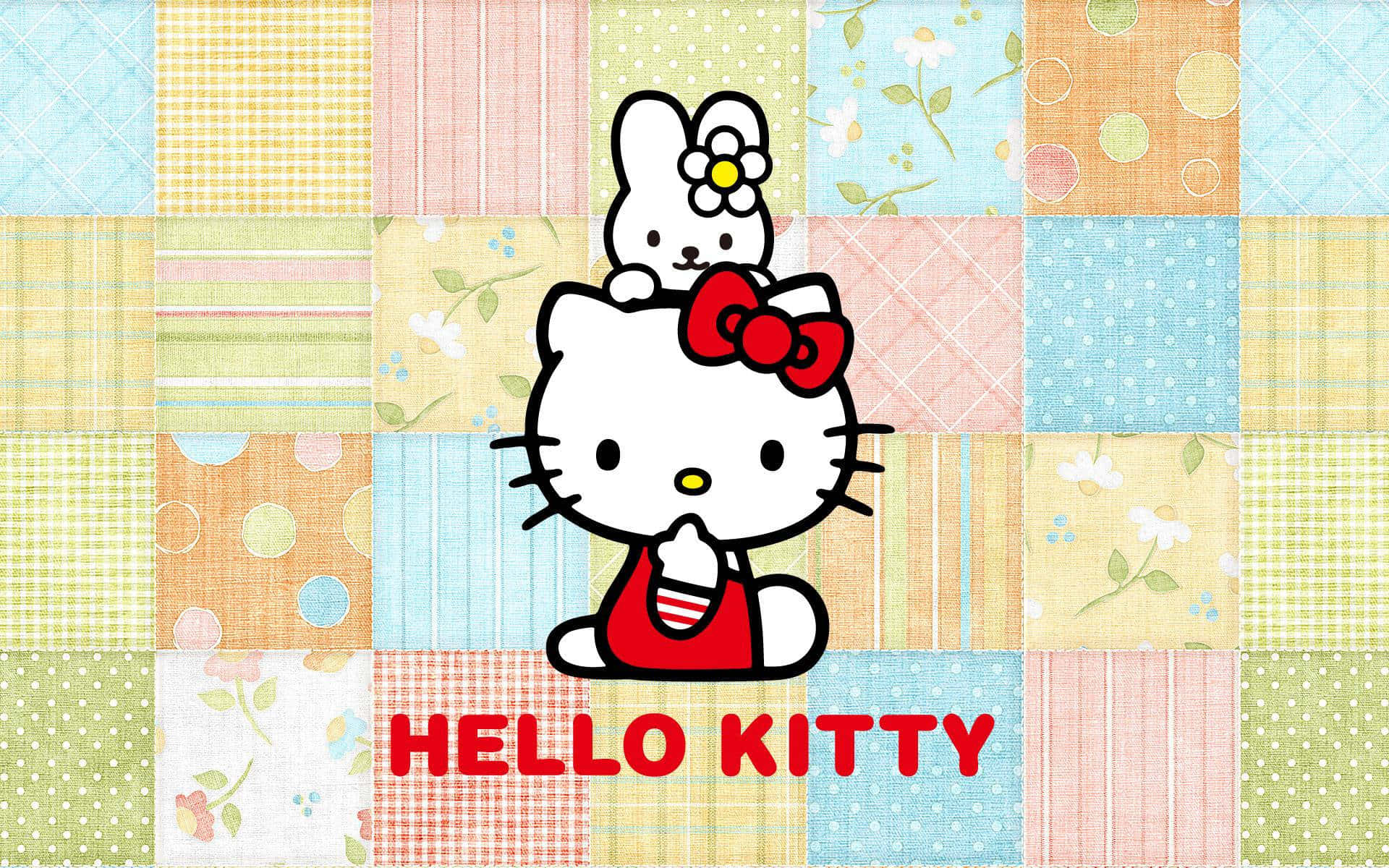Hello Kitty 图案背景 壁纸