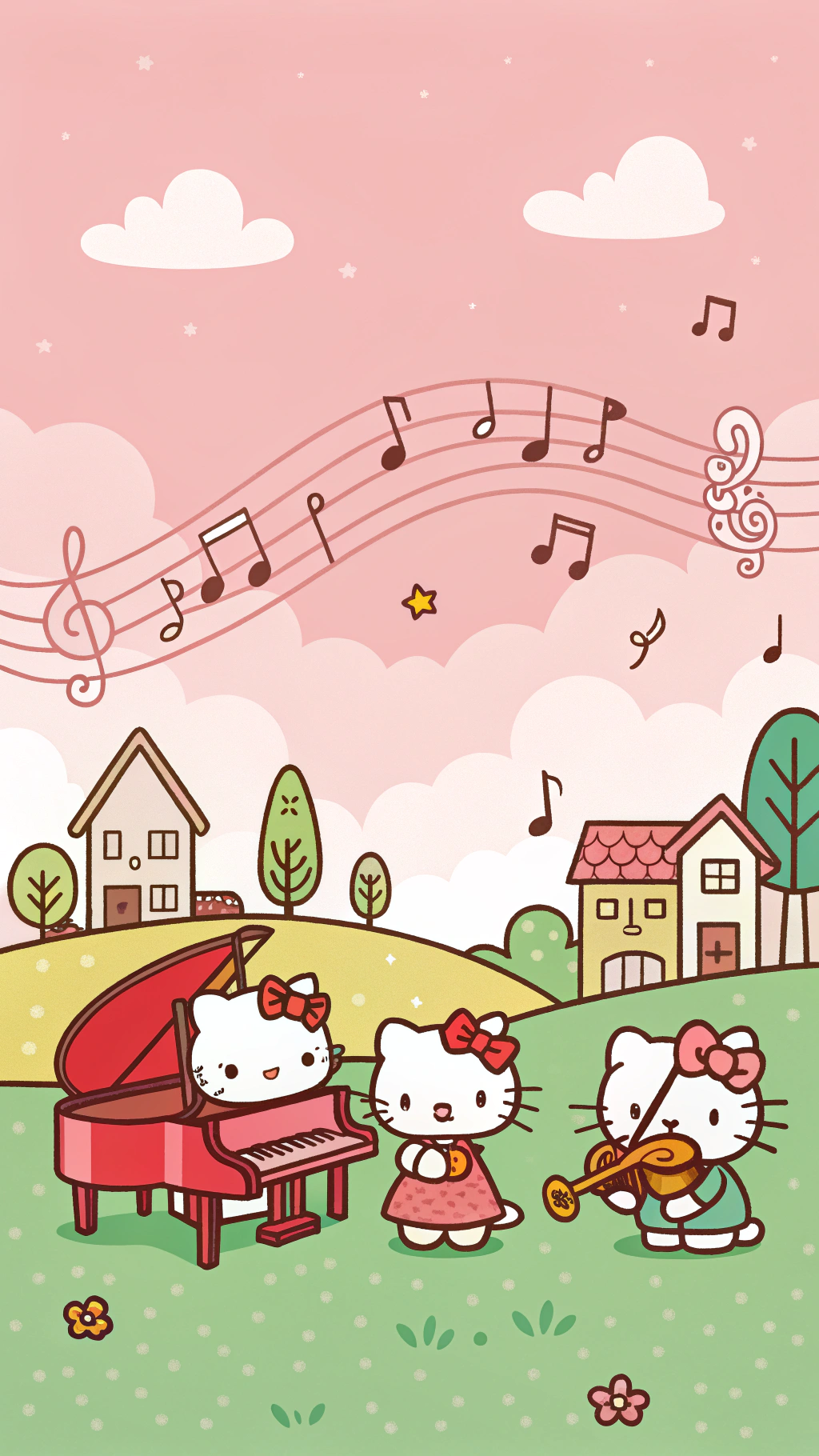 Hello Kitty的乐队将偷走你的心 壁纸