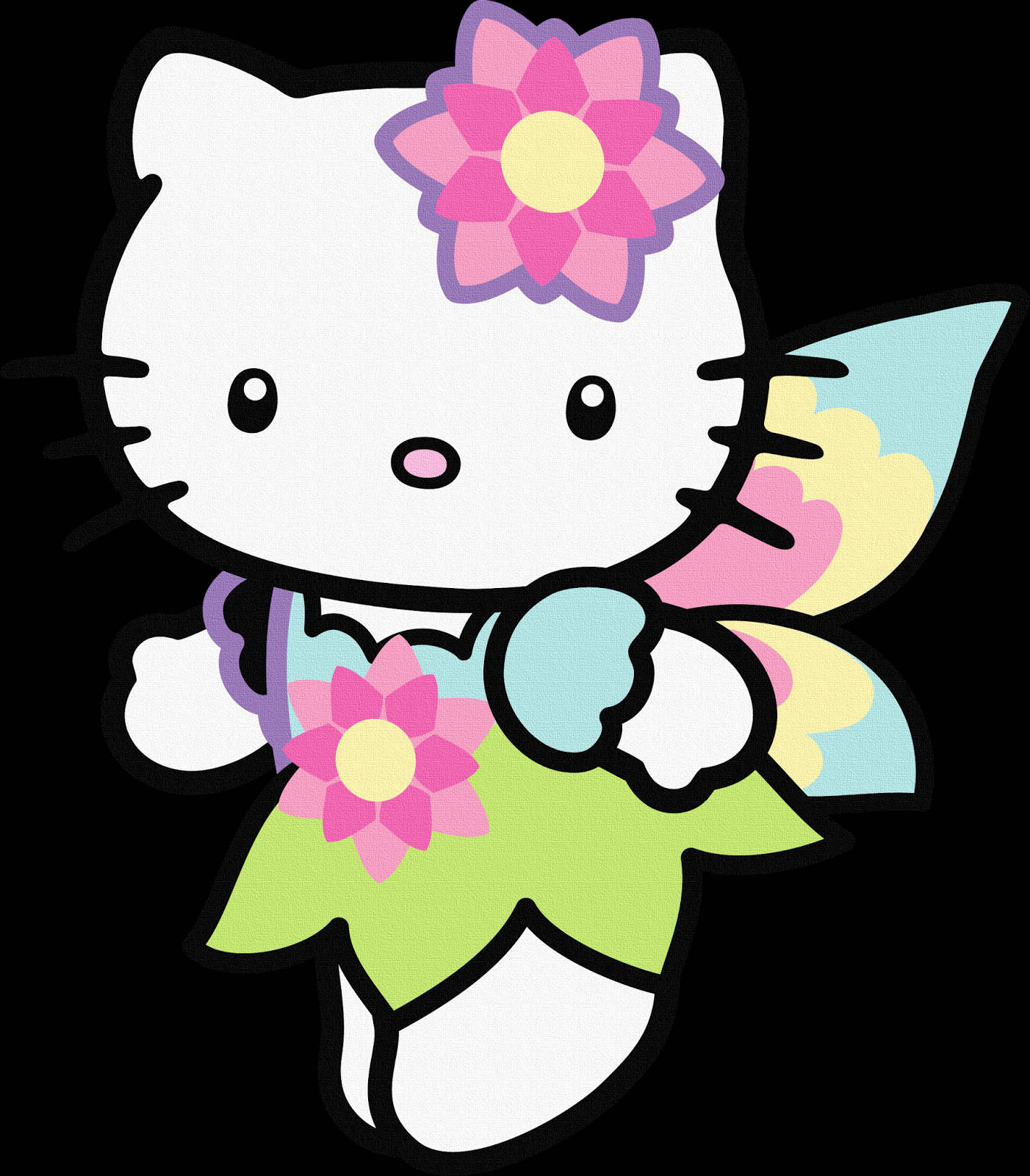 魔法仙子卡通Hello Kitty头像 壁纸