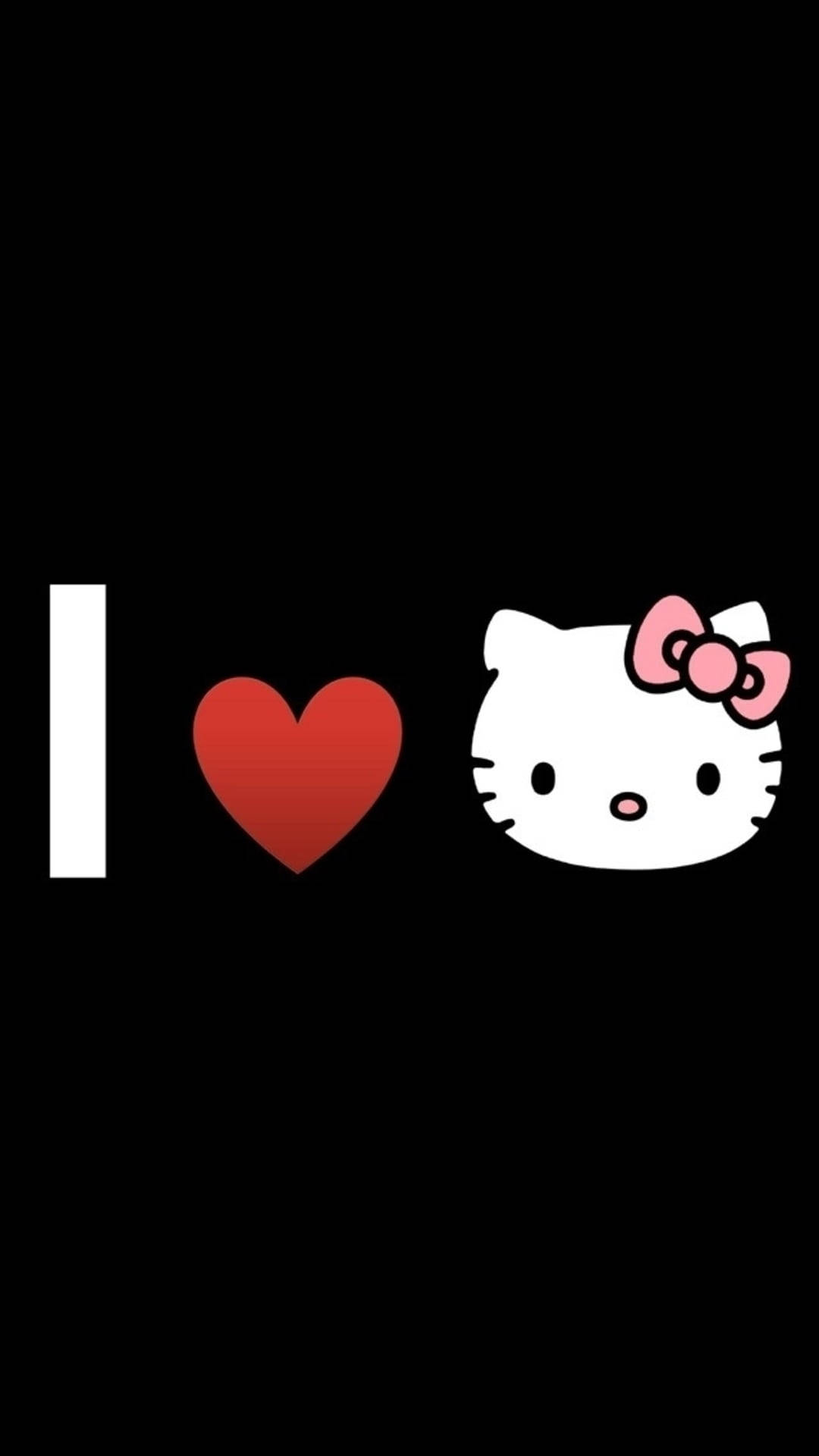 我爱黑色Hello Kitty 壁纸