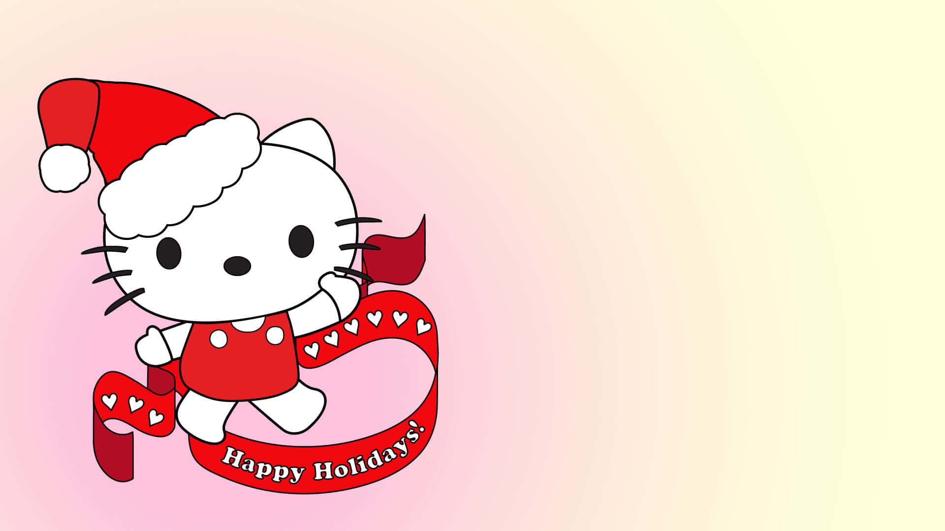 Hello Kitty 快乐假期海报背景 壁纸