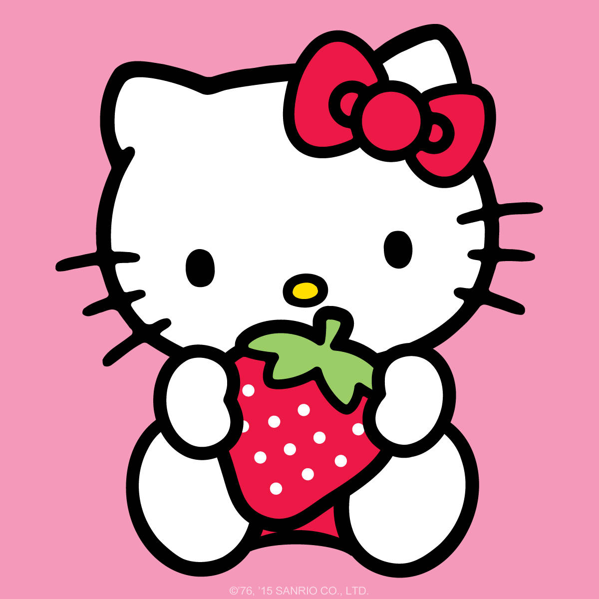 草莓卡通Hello Kitty头像 壁纸