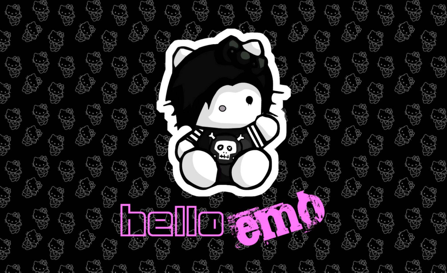 Hello Kitty 可爱暗黑风 壁纸