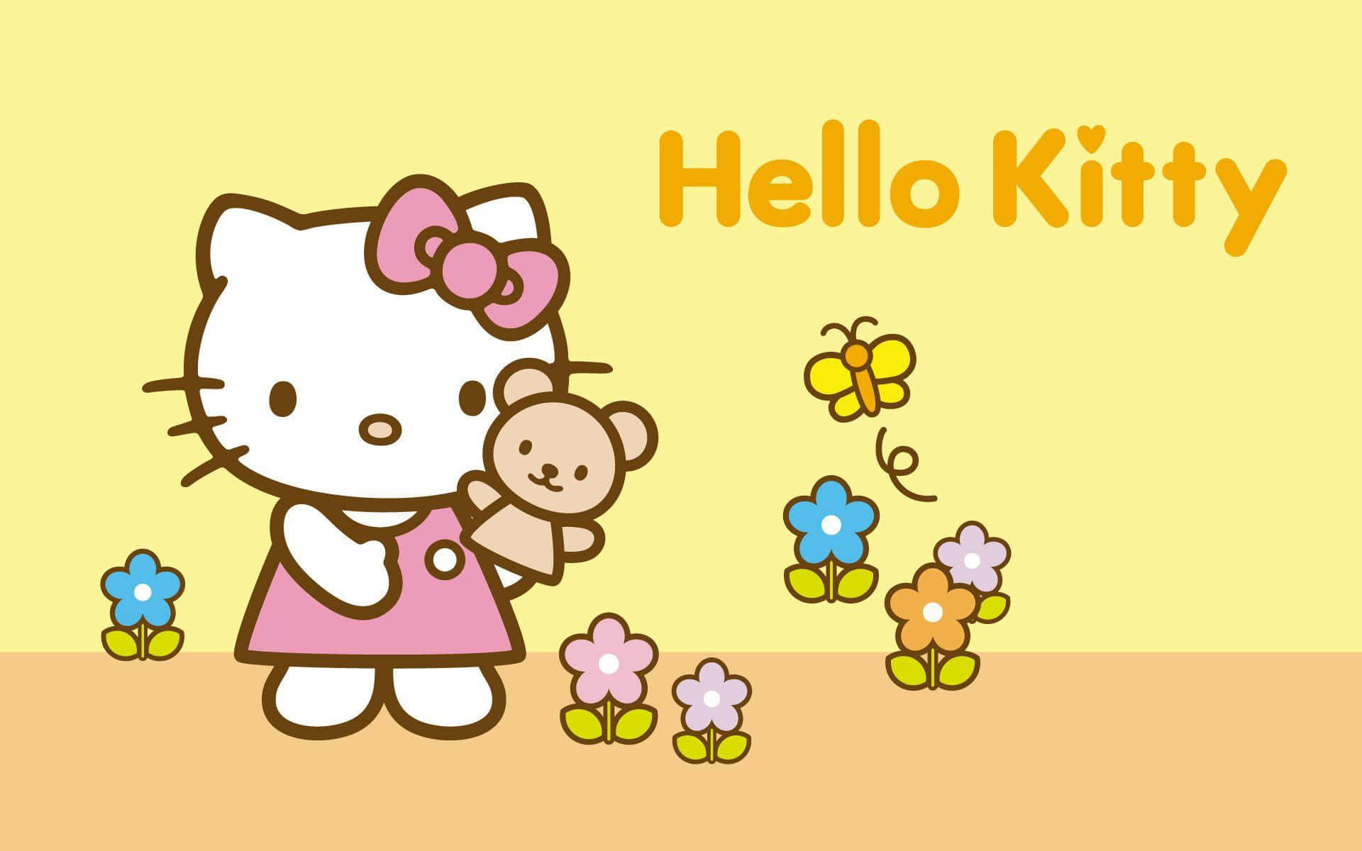 Hello Kitty 笔记本电脑花园 壁纸