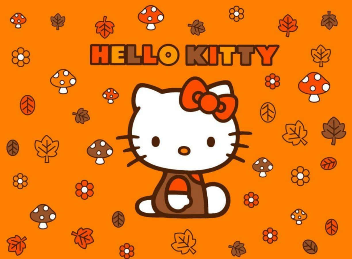 Hello Kitty 笔记本电脑秋日美学 壁纸