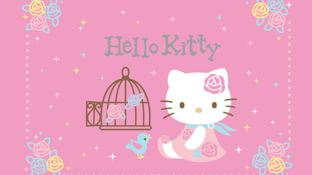 Hello Kitty 美学放飞小鸟 壁纸