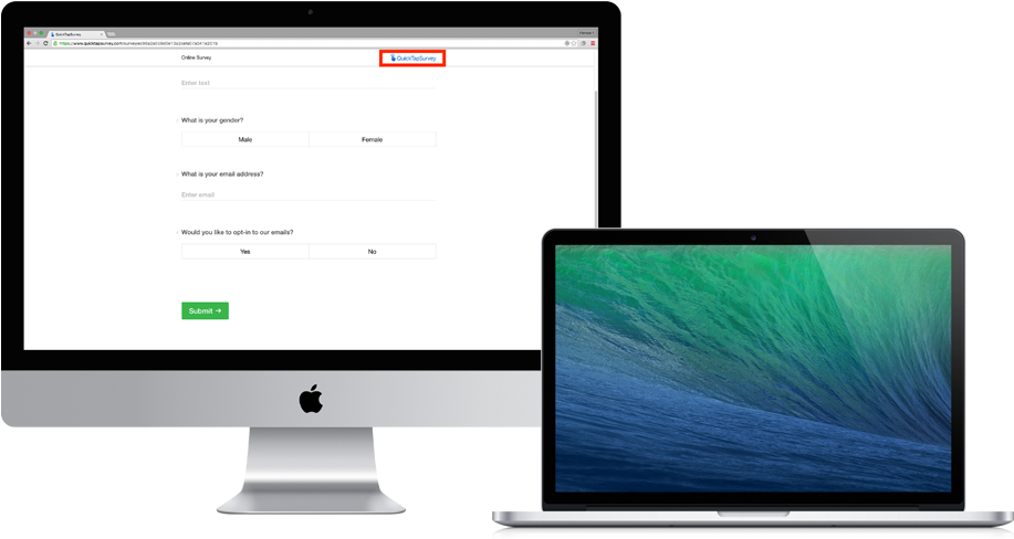 苹果iMac与MacBook展示图形界面 壁纸