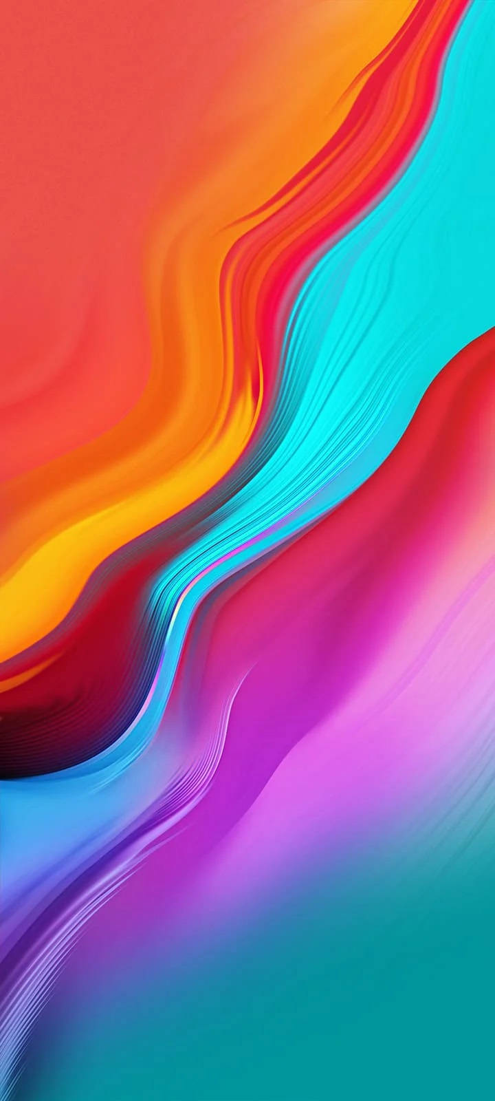 Infinix Smart 4 抽象彩色曲线 壁纸