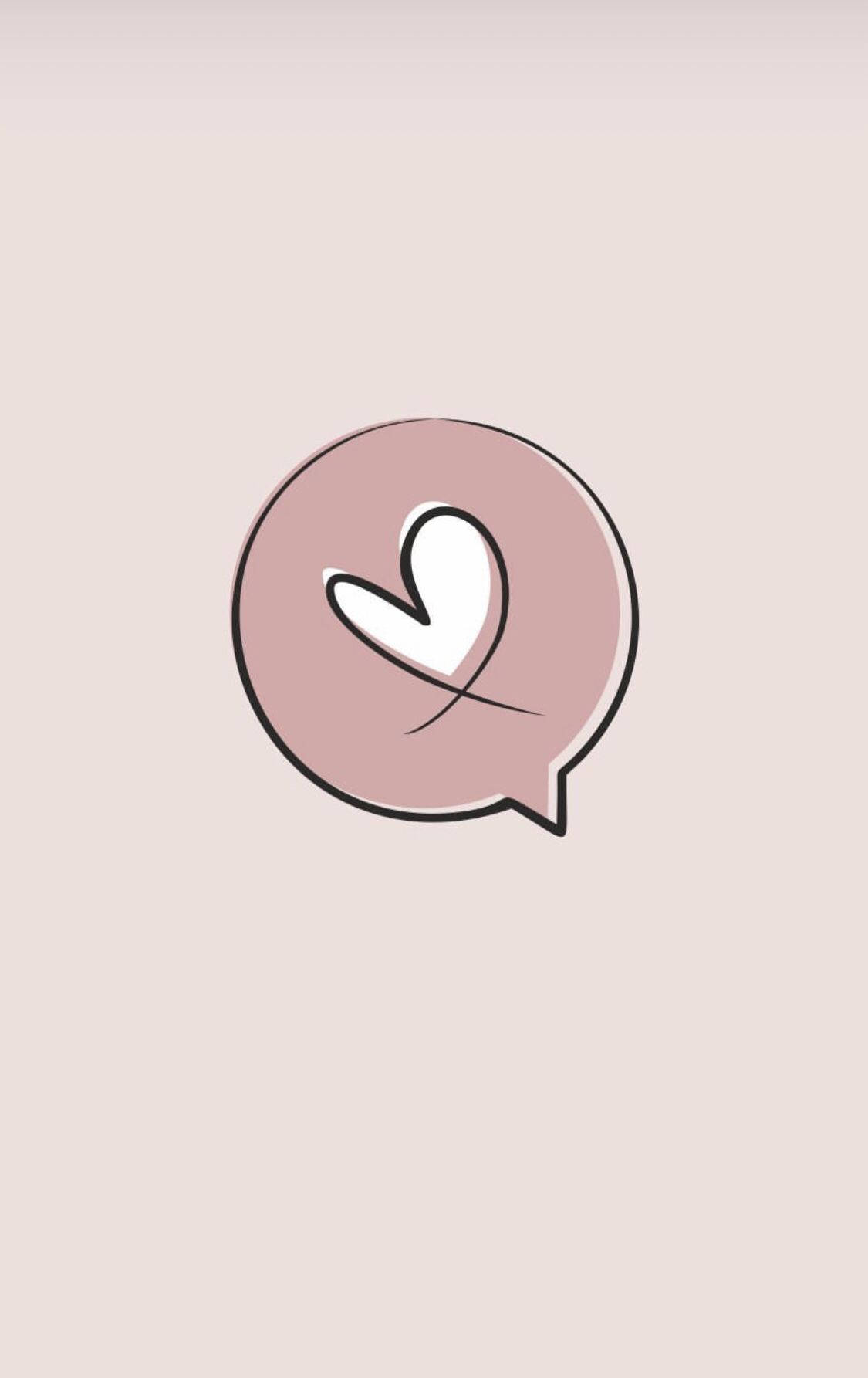 Instagram故事气泡爱心 壁纸