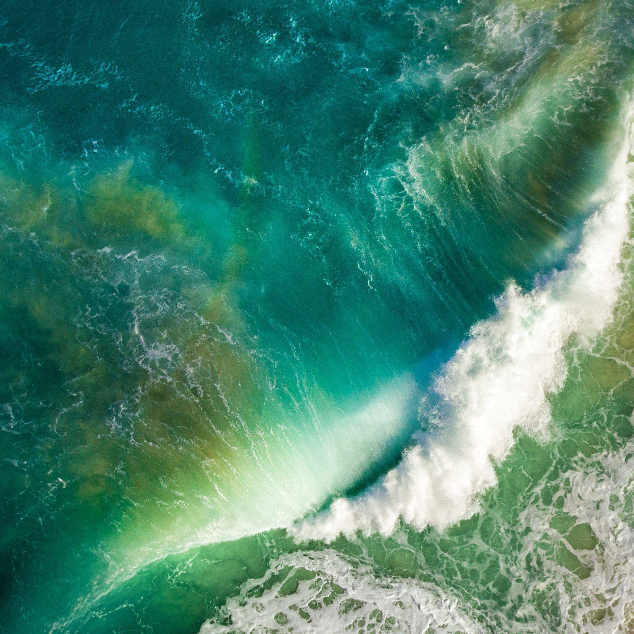 海浪iOS 10 iPad显示 壁纸