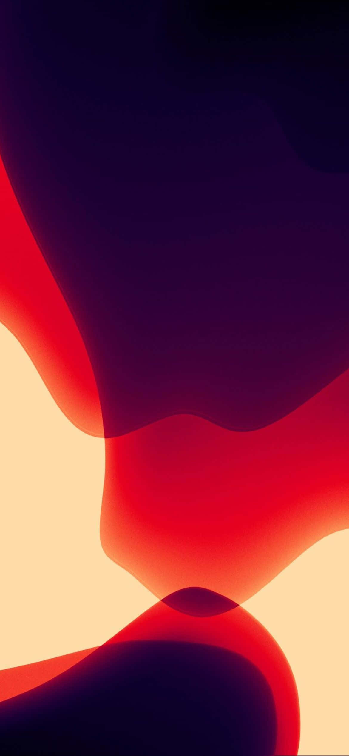 iOS 13 橙色紫色背景 壁纸