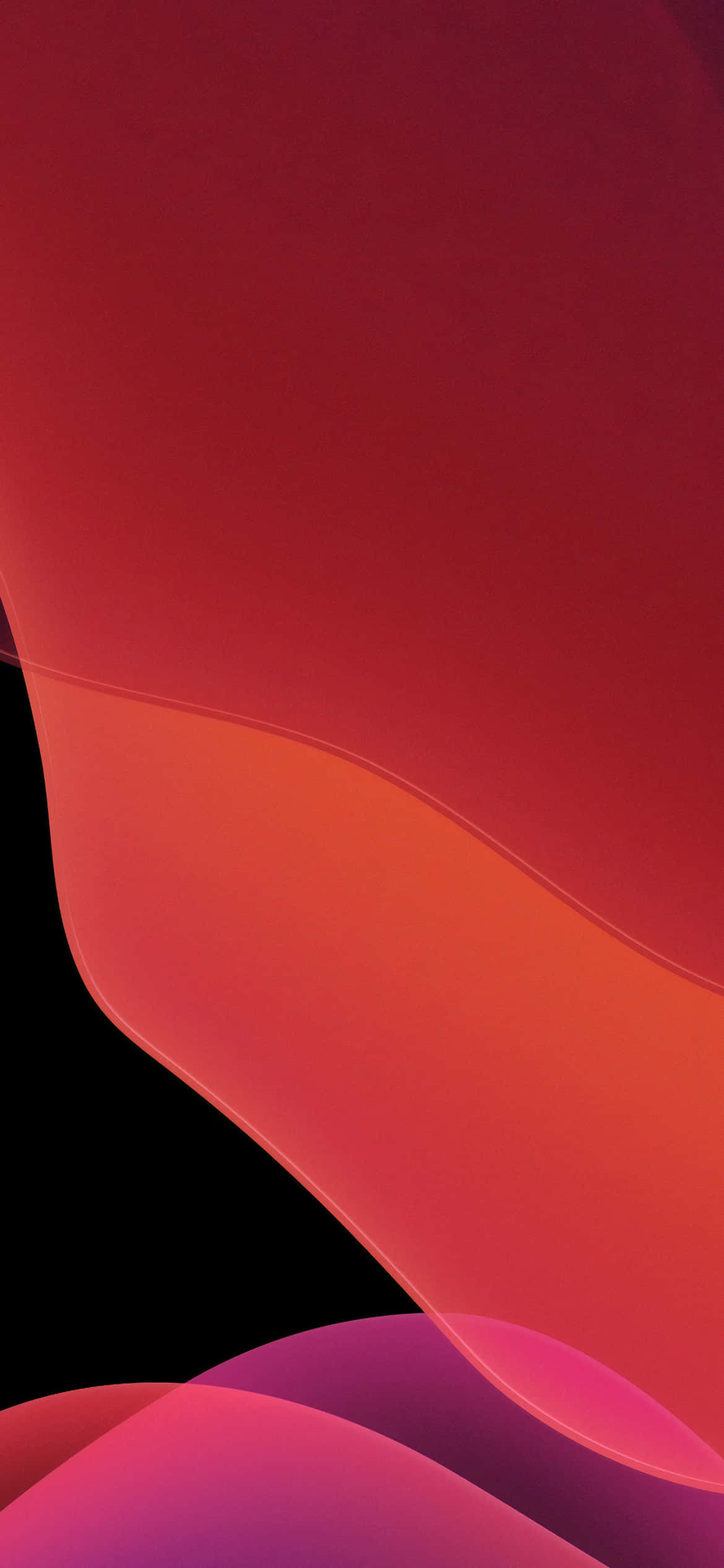 iOS 13 橙红美学背景 壁纸