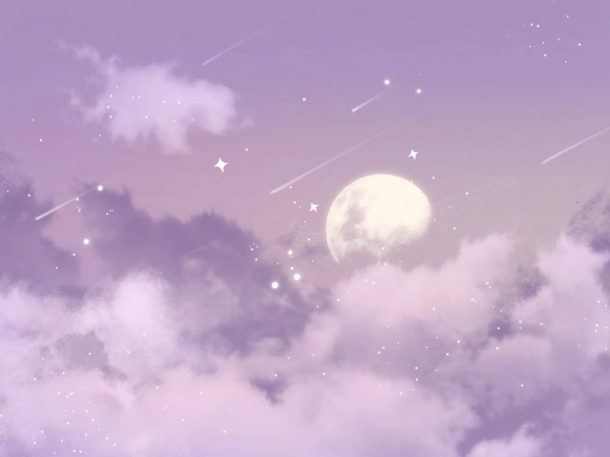唯美iPad星空之夜 壁纸