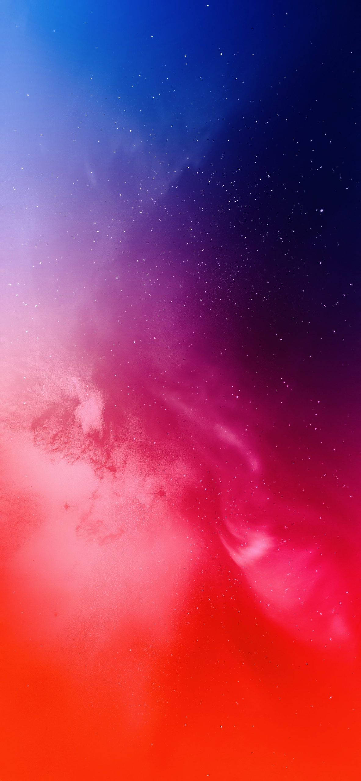 渐变红色iPhone星系天空 壁纸