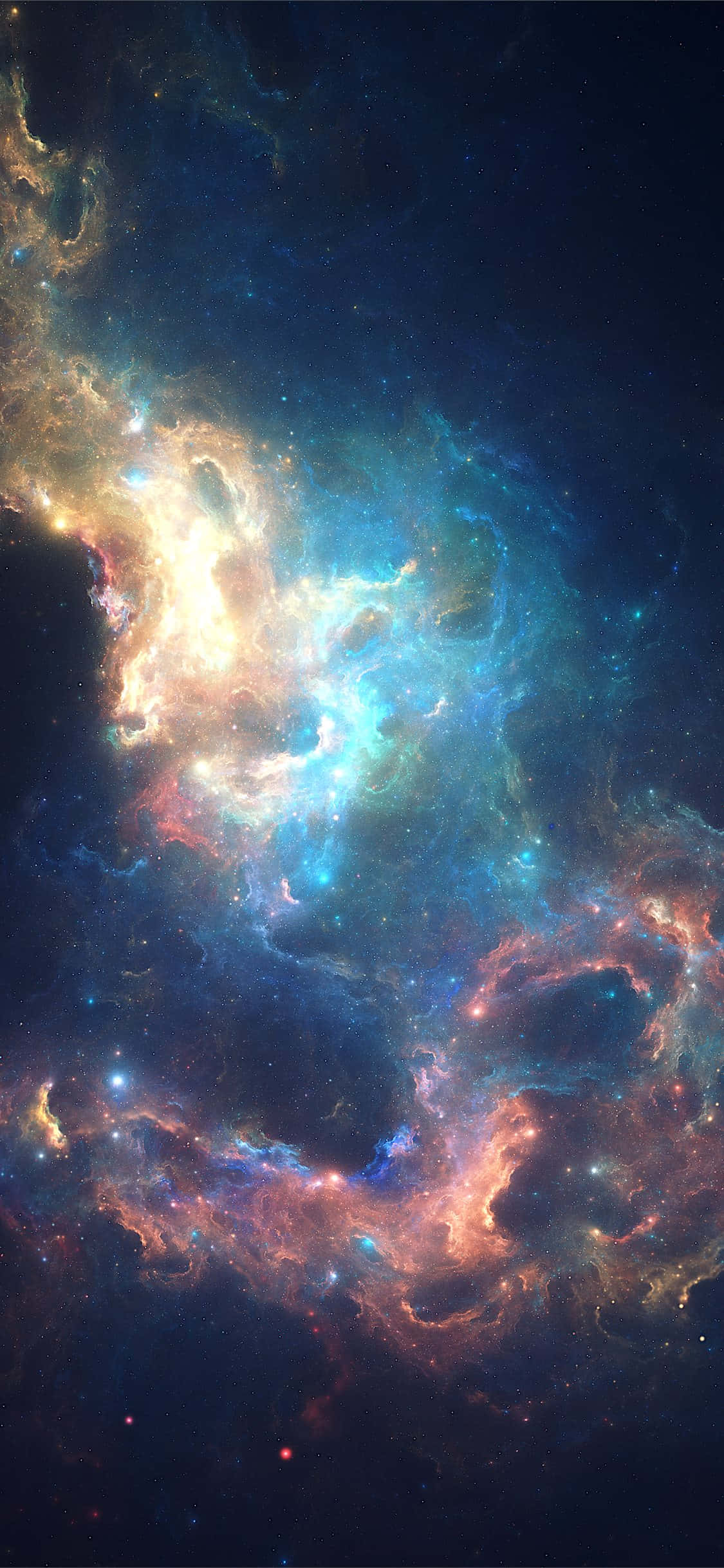 升级到蓝色星系iPhone，体验超凡脱俗 壁纸