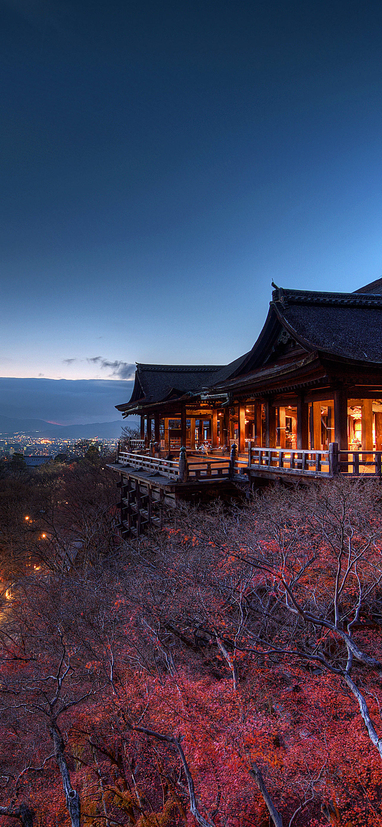 蓝水寺 iPhone 13 Pro 壁纸