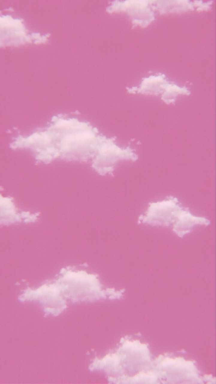 iPhone粉色唯美天空 壁纸