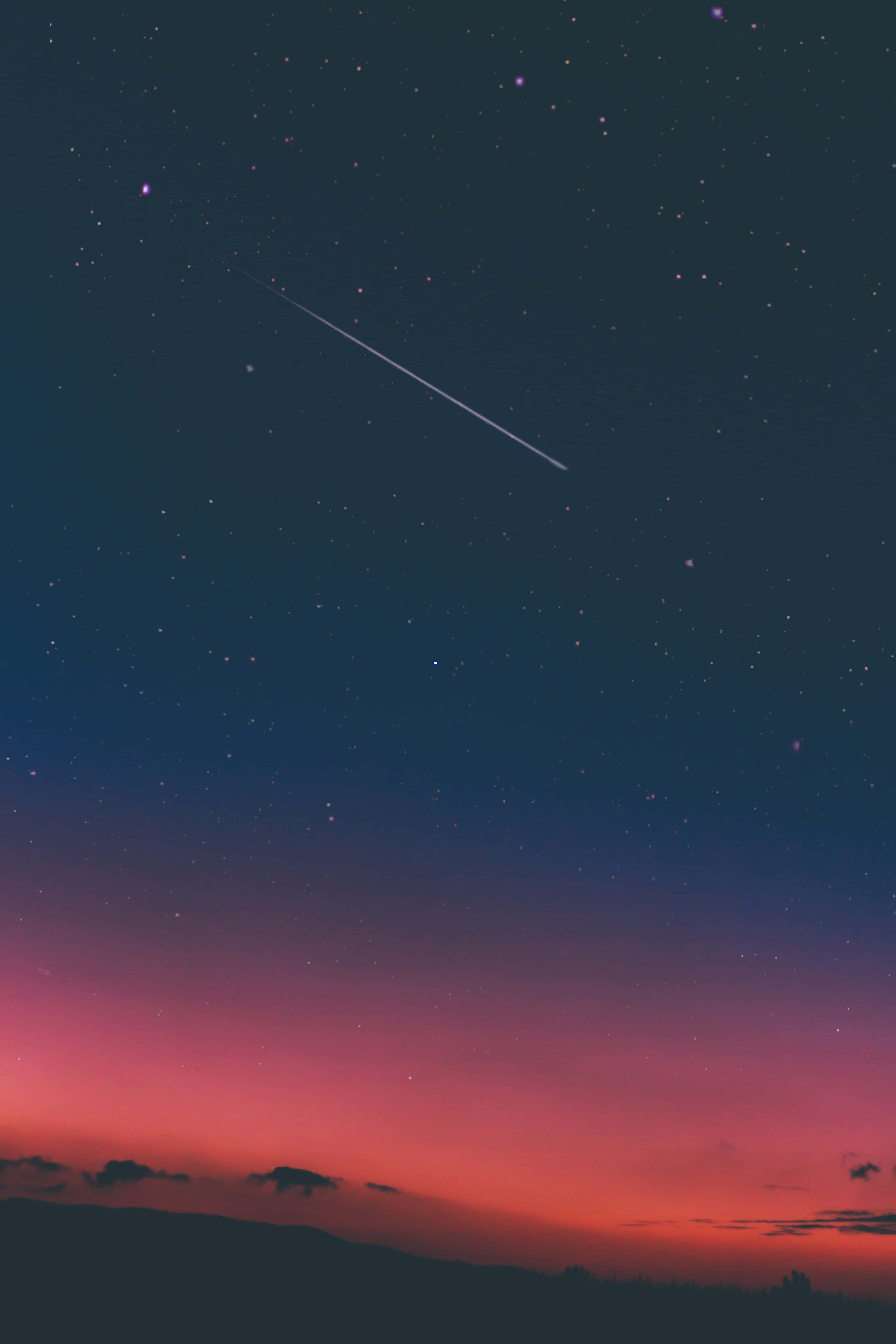 惊艳粉色日落自然 iPhone 背景 壁纸