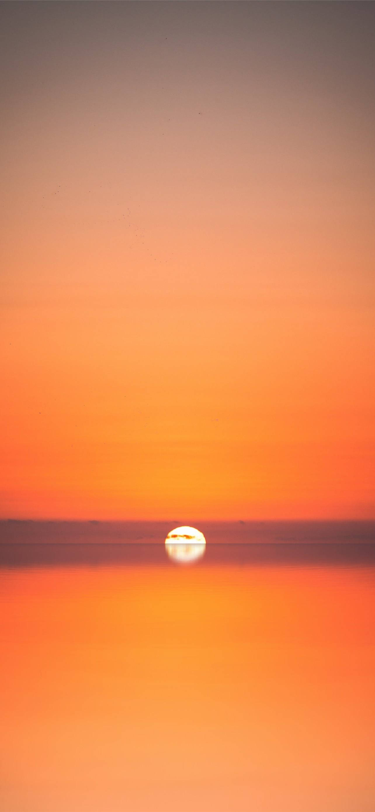 海滩日落美景iPhone 壁纸