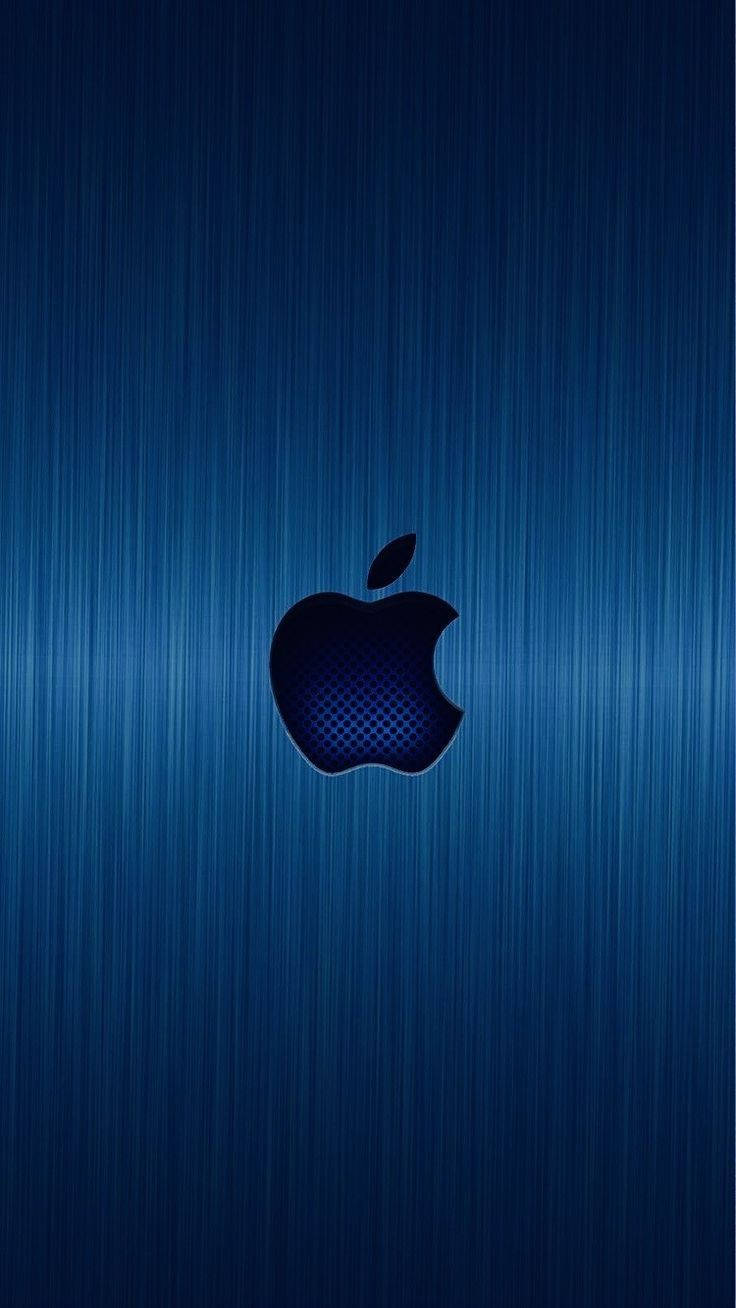 iPhone Apple 蓝色金属质感 壁纸