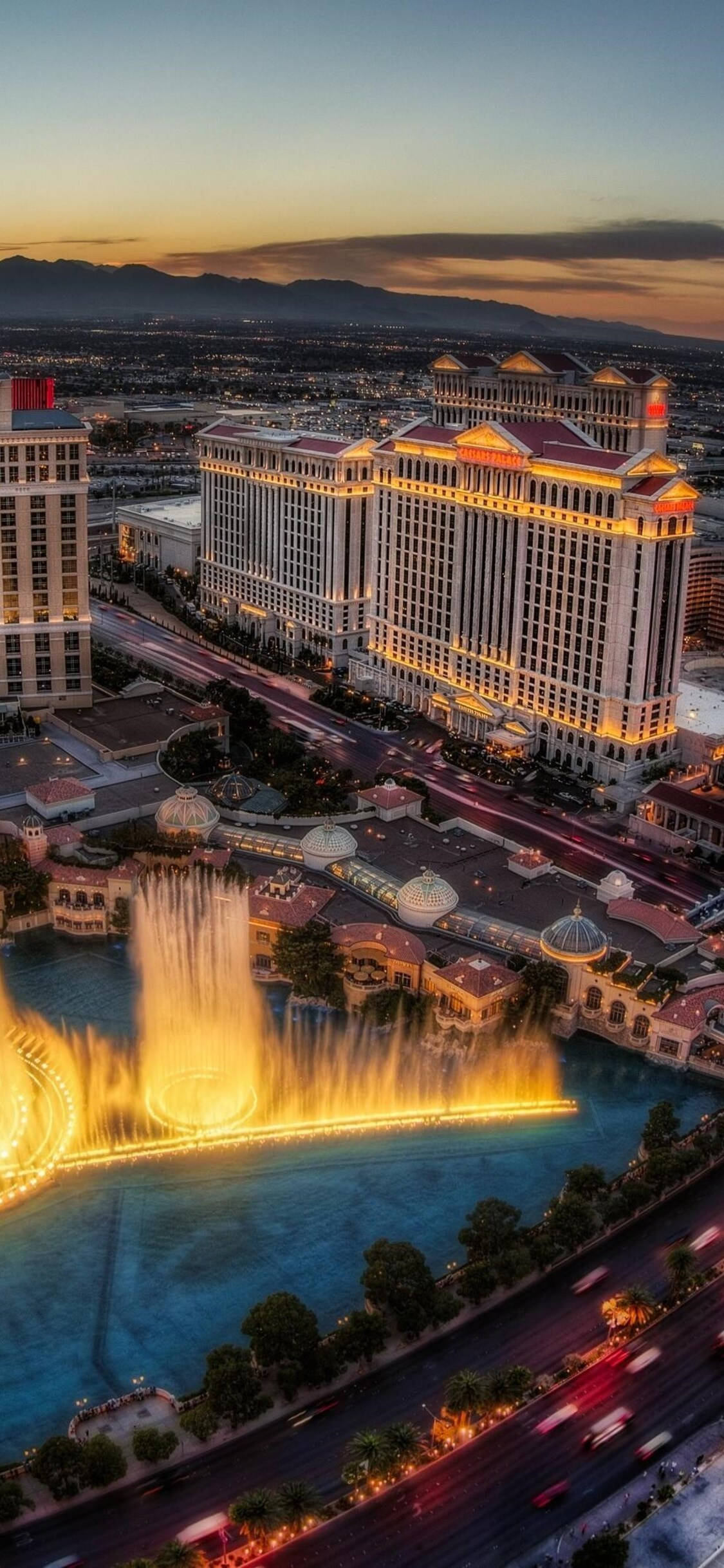 拉斯维加斯凯撒宫塔 iPhone 壁纸