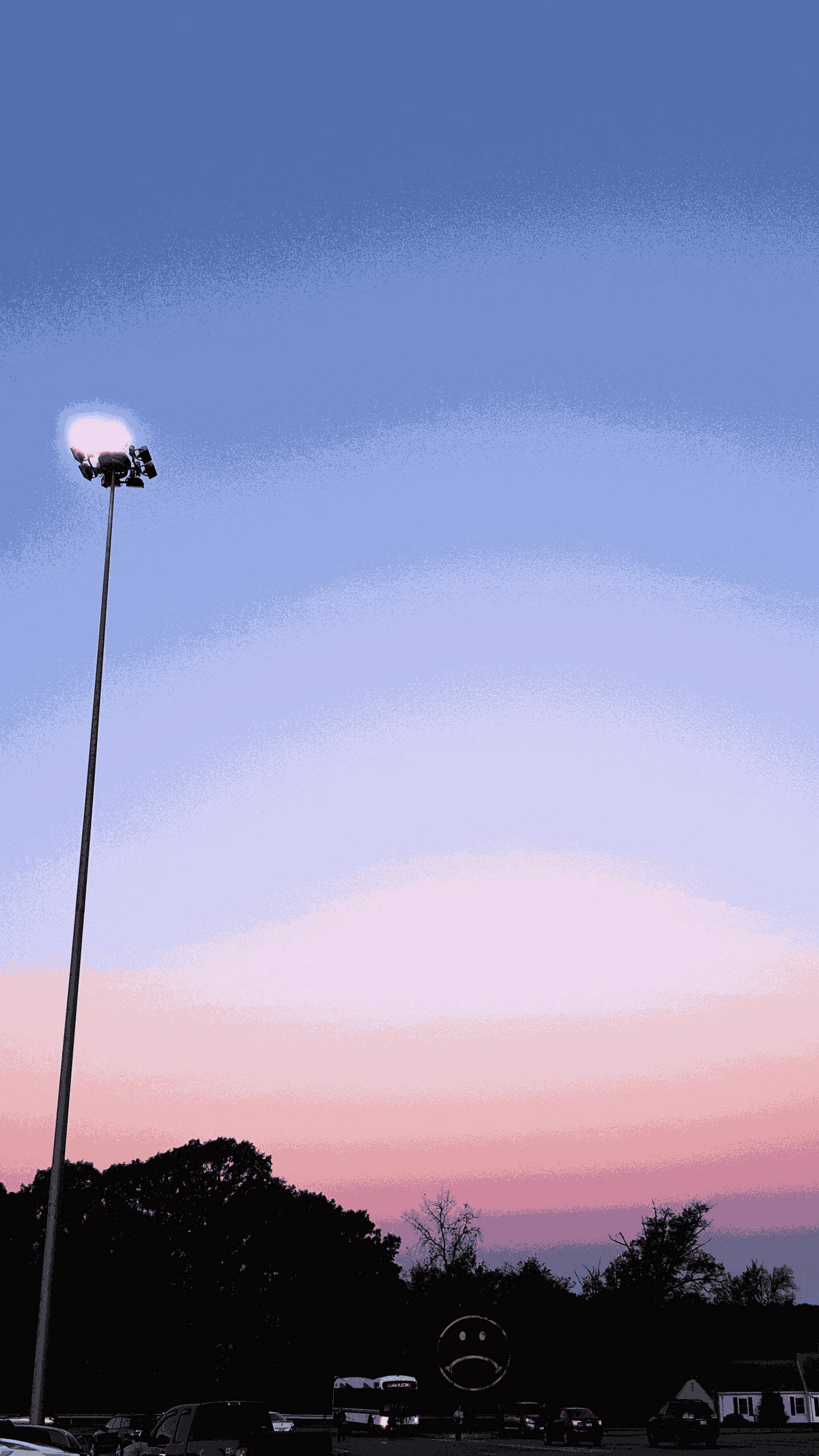 iPhone粉色唯美街道 壁纸