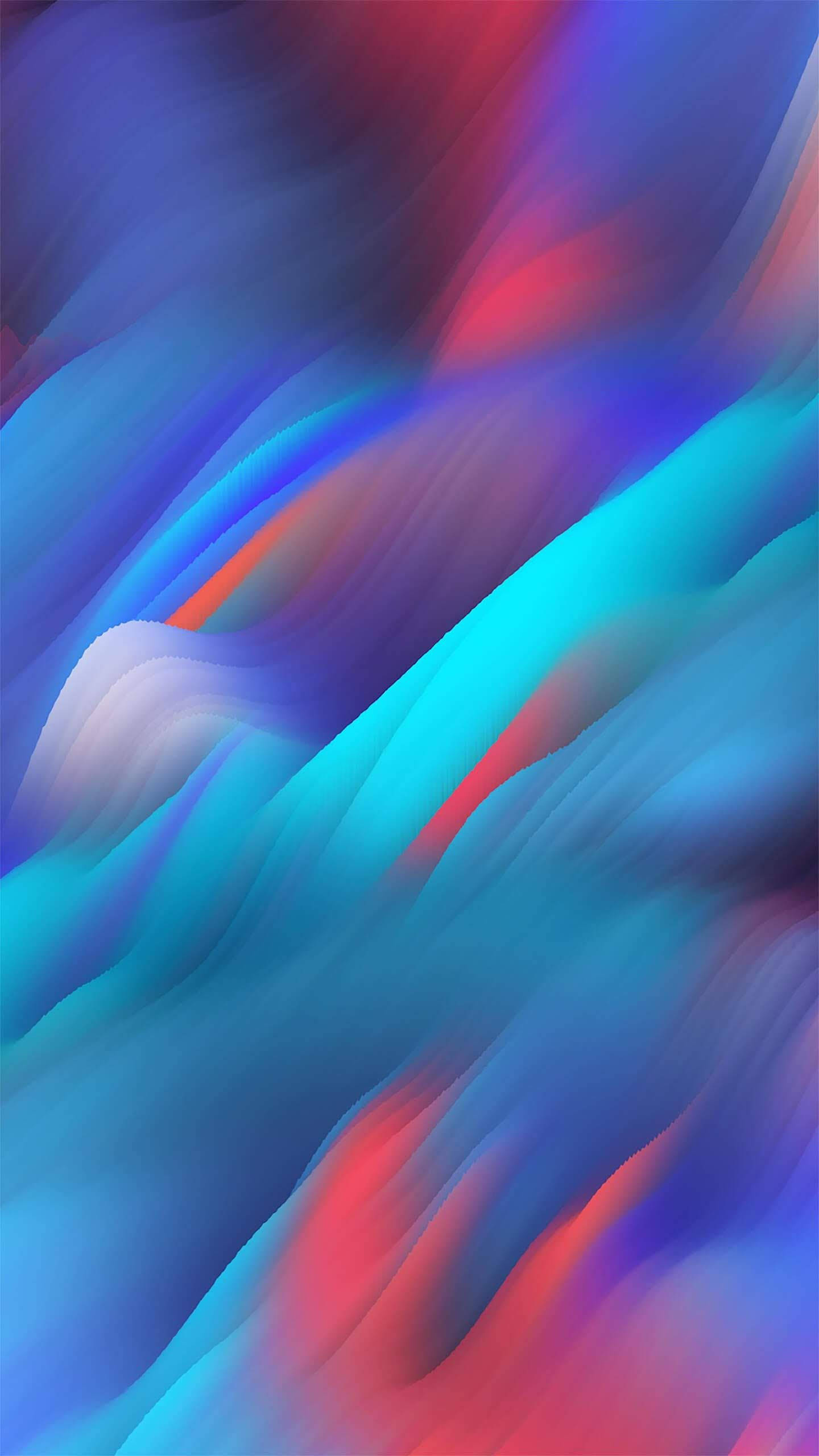 蓝色画笔抽象iPhone壁纸 壁纸