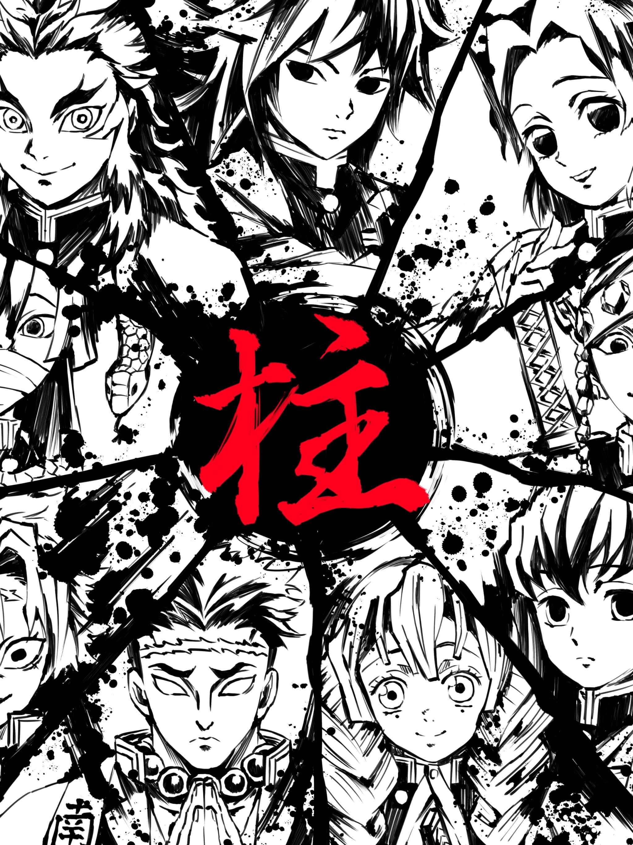 鬼灭之刃漫画iPhone锁屏壁纸 壁纸