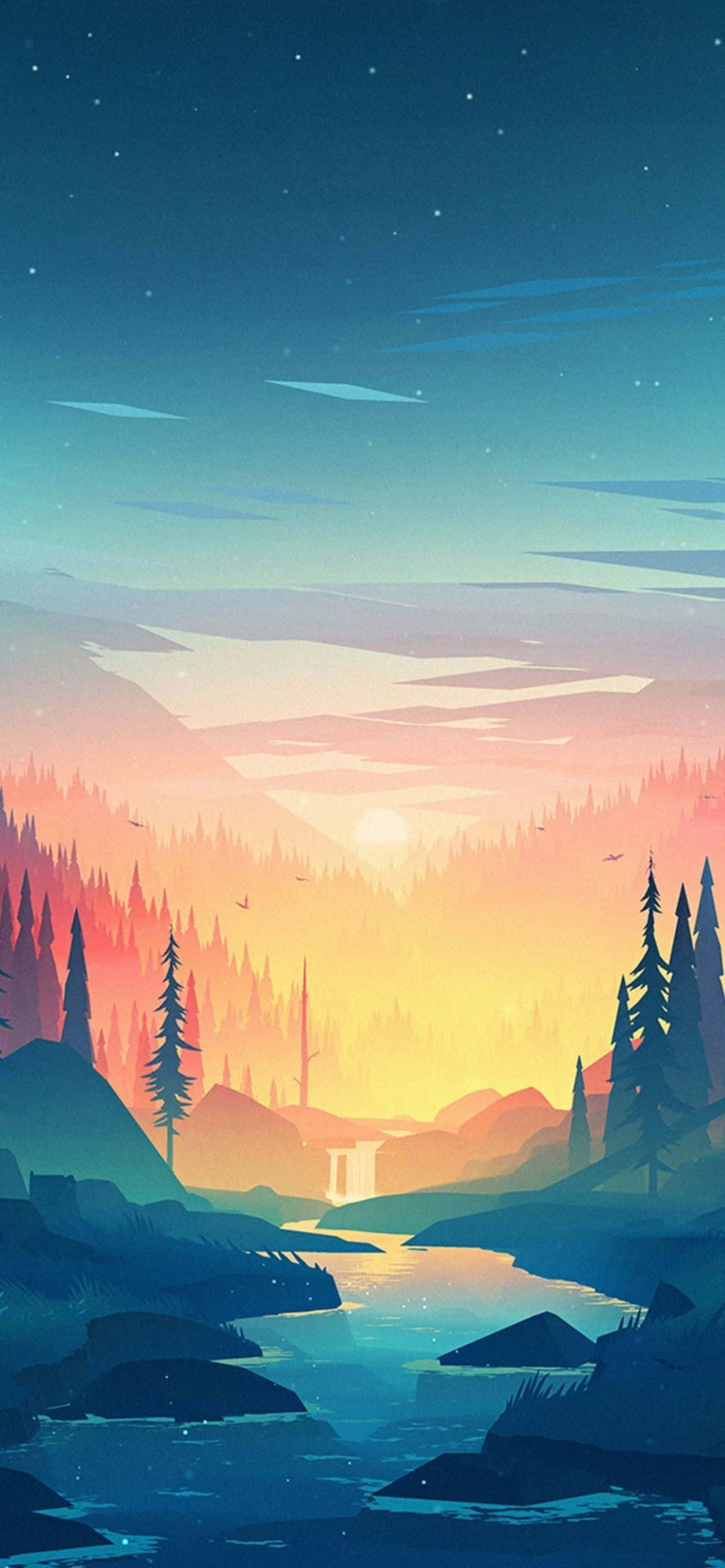 炫彩抽象iPhone背景 壁纸