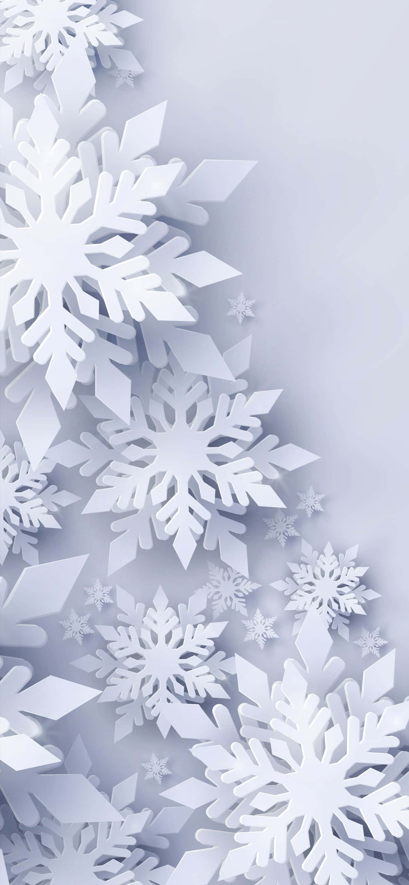 白色圣诞雪花iPhone壁纸 壁纸