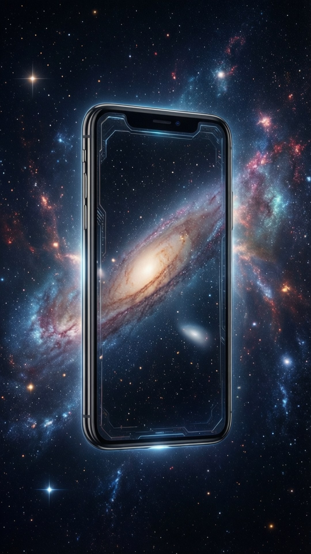 太空中的iPhone X 壁纸
