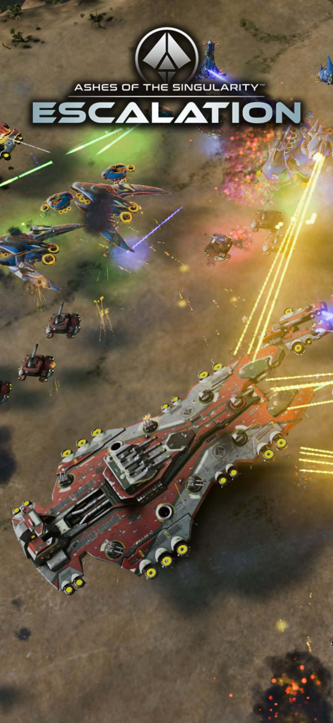 在 iPhone X 上探索《Ashes of the Singularity: Escalation》的广阔世界 壁纸