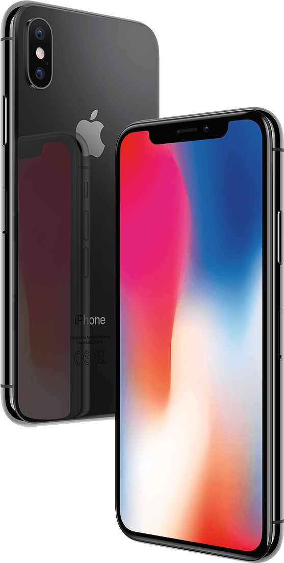 深空灰iPhone X正反面 壁纸