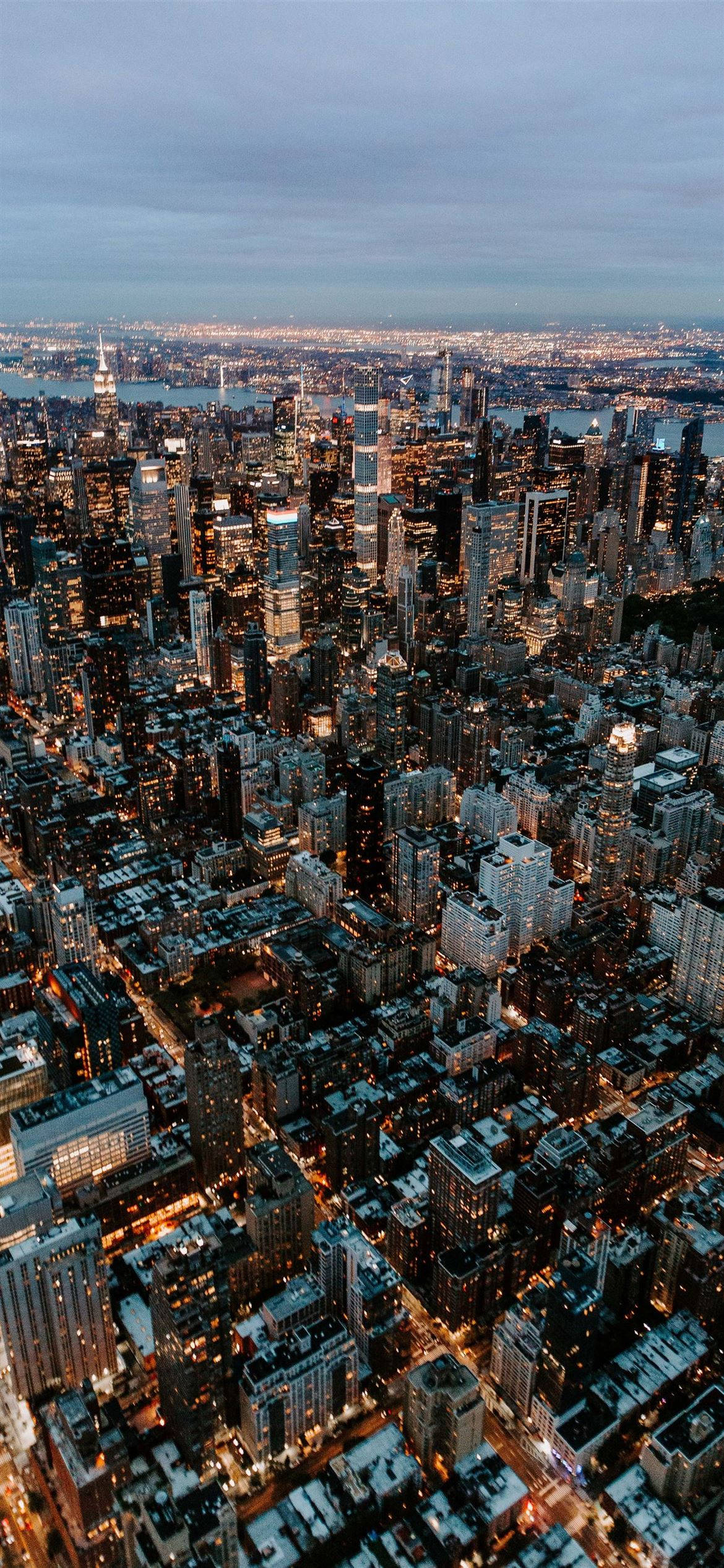 纽约市 iPhone X 俯瞰图 壁纸